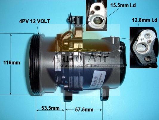 Auto Air Gloucester 14-0228R - Compressor, air conditioning autospares.lv