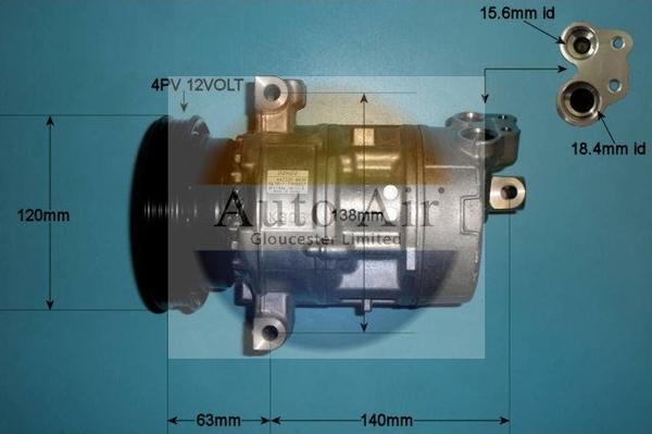 Auto Air Gloucester 14-0760 - Compressor, air conditioning autospares.lv