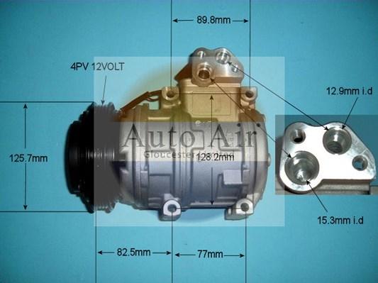 Auto Air Gloucester 14-1445 - Compressor, air conditioning autospares.lv