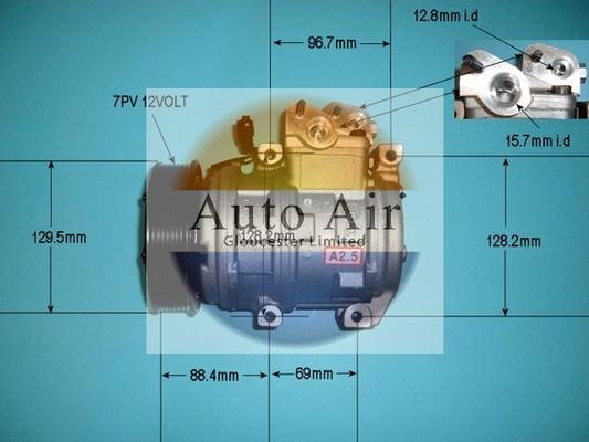 Auto Air Gloucester 14-1443 - Compressor, air conditioning autospares.lv
