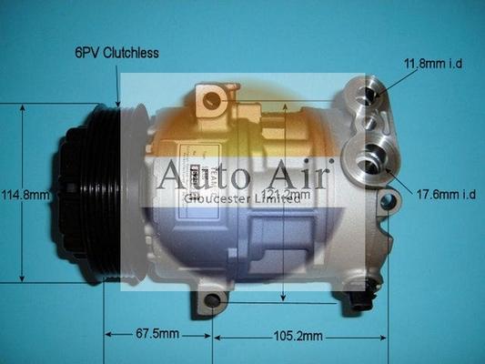 Auto Air Gloucester 14-1447R - Compressor, air conditioning autospares.lv