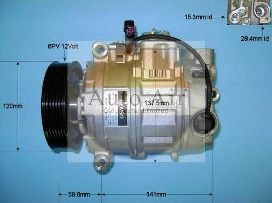 Auto Air Gloucester 14-1456 - Compressor, air conditioning autospares.lv