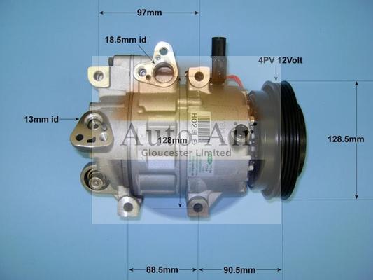 Auto Air Gloucester 14-1457 - Compressor, air conditioning autospares.lv