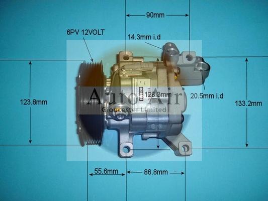 Auto Air Gloucester 14-1439R - Compressor, air conditioning autospares.lv