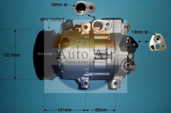 Auto Air Gloucester 14-1513 - Compressor, air conditioning autospares.lv