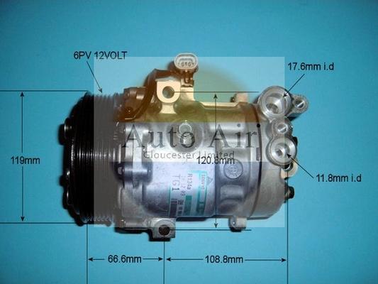 Auto Air Gloucester 14-1512 - Compressor, air conditioning autospares.lv