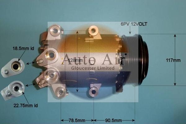 Auto Air Gloucester 14-1054 - Compressor, air conditioning autospares.lv