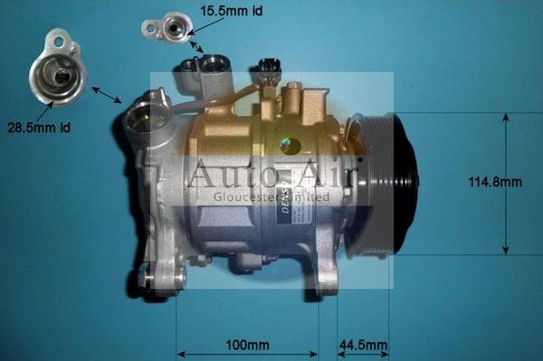 Auto Air Gloucester 14-1052 - Compressor, air conditioning autospares.lv