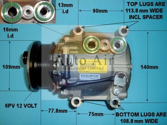 Auto Air Gloucester 14-1004 - Compressor, air conditioning autospares.lv