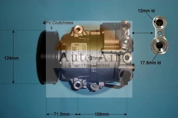 Auto Air Gloucester 14-1015 - Compressor, air conditioning autospares.lv