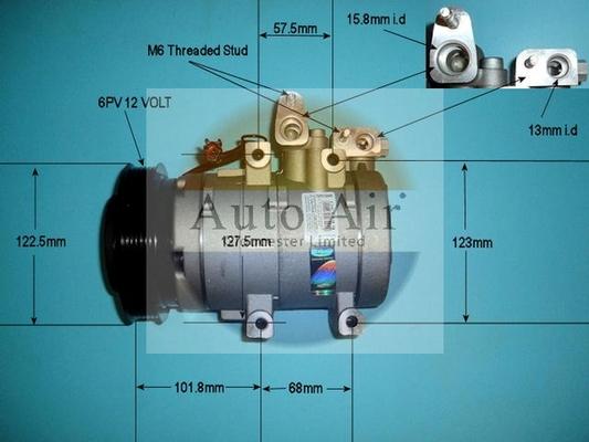 Auto Air Gloucester 14-1026P - Compressor, air conditioning autospares.lv