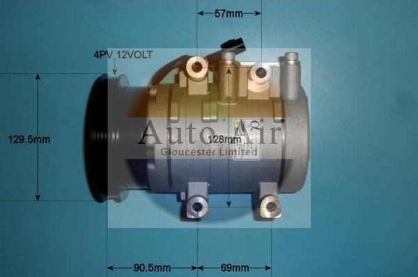 Auto Air Gloucester 14-1028P - Compressor, air conditioning autospares.lv