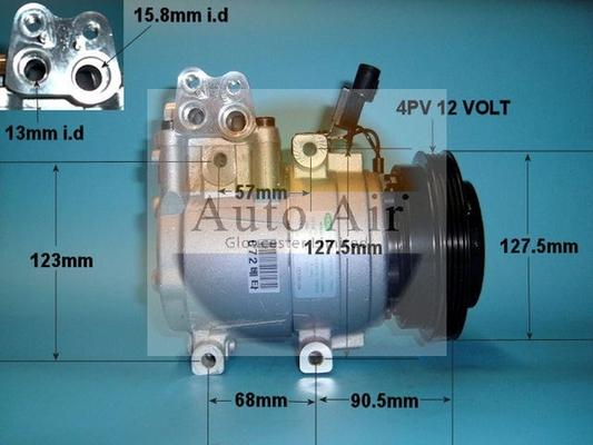 Auto Air Gloucester 14-1028 - Compressor, air conditioning autospares.lv