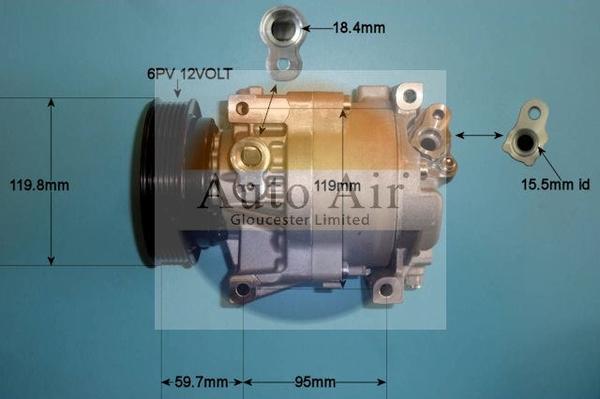 Auto Air Gloucester 14-1159 - Compressor, air conditioning autospares.lv