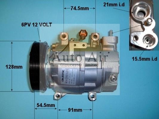 Auto Air Gloucester 14-1105 - Compressor, air conditioning autospares.lv