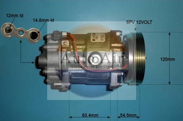 Auto Air Gloucester 14-1100 - Compressor, air conditioning autospares.lv