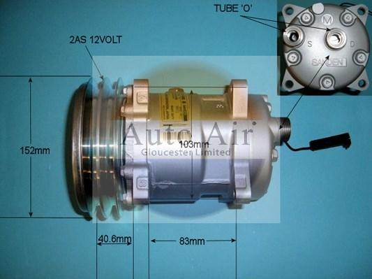 Auto Air Gloucester 14-1103 - Compressor, air conditioning autospares.lv