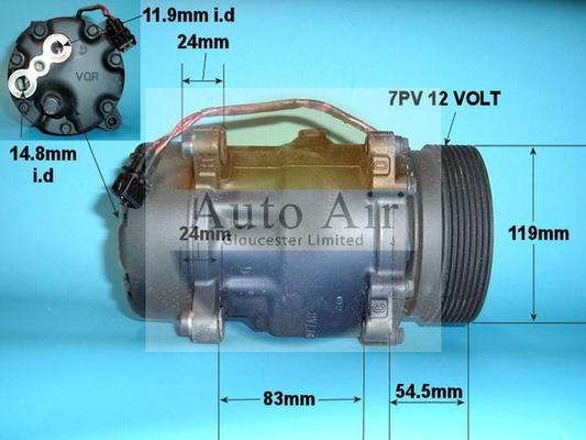 Auto Air Gloucester 14-1102R - Compressor, air conditioning autospares.lv