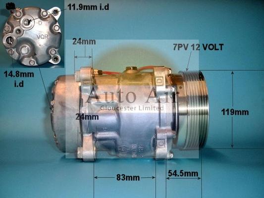 Auto Air Gloucester 14-1102 - Compressor, air conditioning autospares.lv