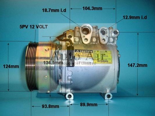 Auto Air Gloucester 14-1189 - Compressor, air conditioning autospares.lv