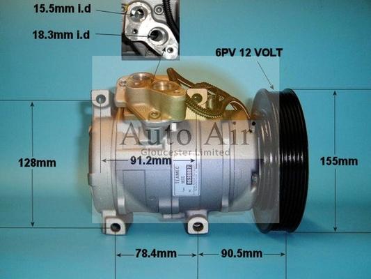 Auto Air Gloucester 14-1183AR - Compressor, air conditioning autospares.lv