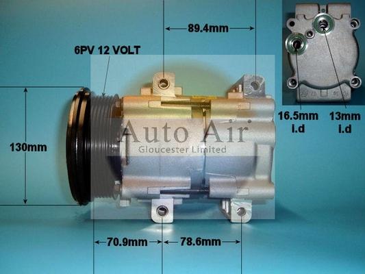 Auto Air Gloucester 14-1136 - Compressor, air conditioning autospares.lv