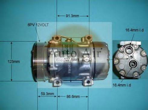 Auto Air Gloucester 14-1132 - Compressor, air conditioning autospares.lv