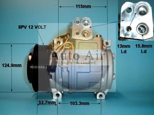 Auto Air Gloucester 14-1170 - Compressor, air conditioning autospares.lv