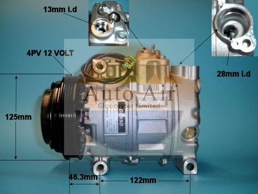 Auto Air Gloucester 14-1173 - Compressor, air conditioning autospares.lv