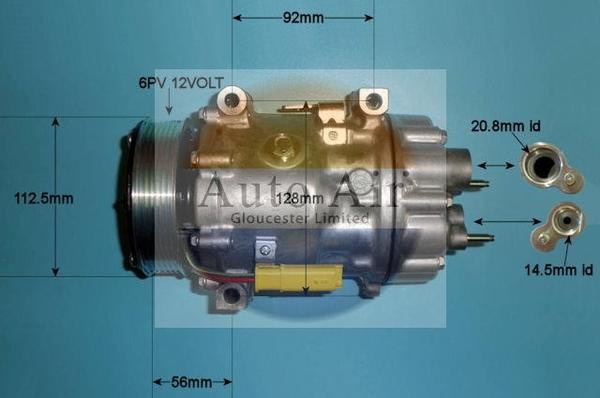 Auto Air Gloucester 14-1813 - Compressor, air conditioning autospares.lv