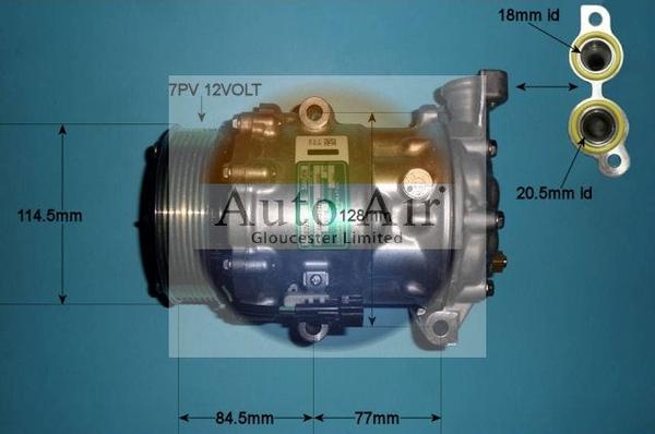 Auto Air Gloucester 14-1834 - Compressor, air conditioning autospares.lv