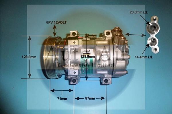 Auto Air Gloucester 14-1833 - Compressor, air conditioning autospares.lv