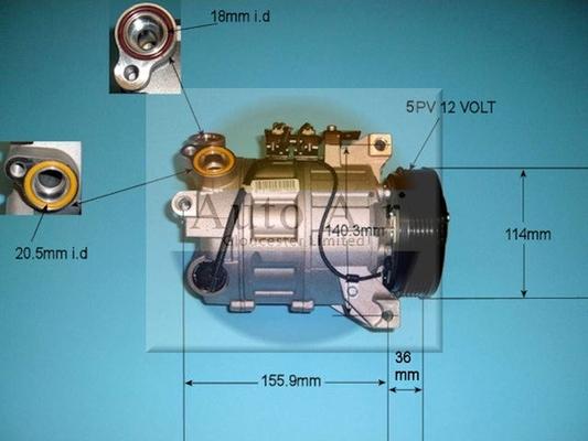 Auto Air Gloucester 14-1310 - Compressor, air conditioning autospares.lv