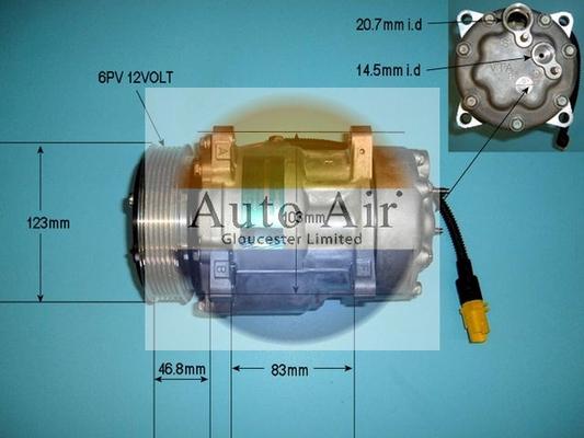 Auto Air Gloucester 14-1259 - Compressor, air conditioning autospares.lv