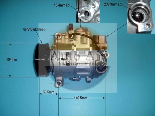 Auto Air Gloucester 14-1256 - Compressor, air conditioning autospares.lv