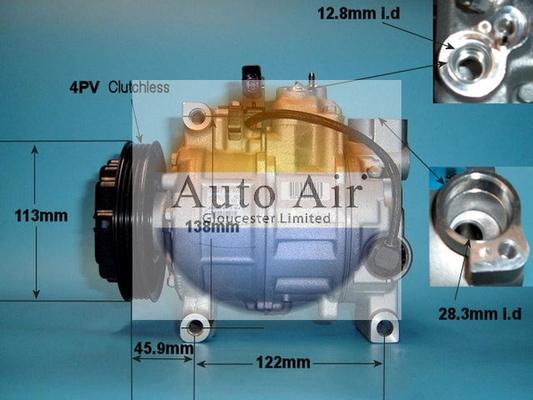 Auto Air Gloucester 14-1251 - Compressor, air conditioning autospares.lv