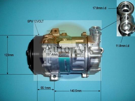 Auto Air Gloucester 14-1269 - Compressor, air conditioning autospares.lv