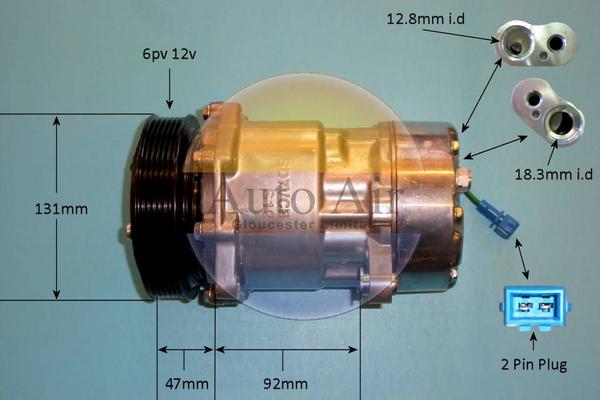 Auto Air Gloucester 14-1260P - Compressor, air conditioning autospares.lv