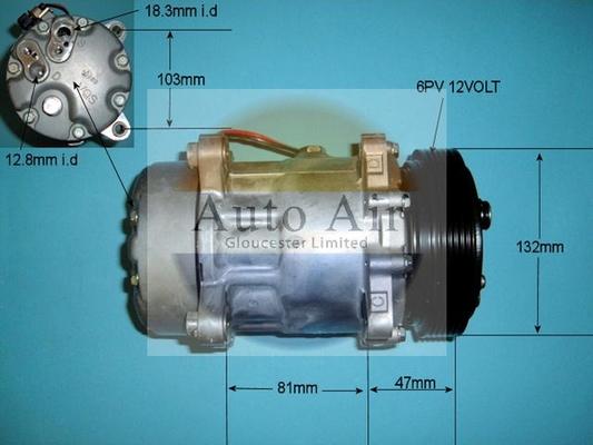 Auto Air Gloucester 14-1260 - Compressor, air conditioning autospares.lv