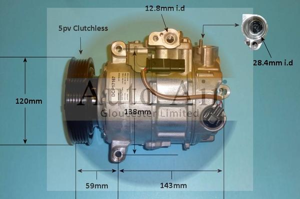 Auto Air Gloucester 14-1285 - Compressor, air conditioning autospares.lv