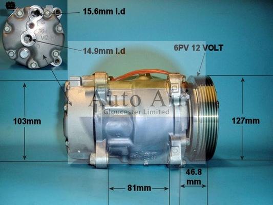 Auto Air Gloucester 14-1235 - Compressor, air conditioning autospares.lv