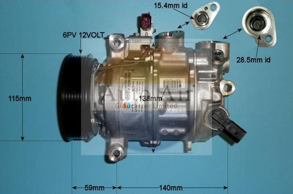 Auto Air Gloucester 14-1274 - Compressor, air conditioning autospares.lv