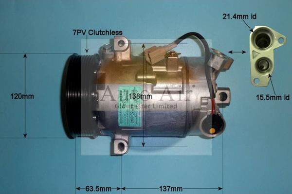 Auto Air Gloucester 14-1271P - Compressor, air conditioning autospares.lv