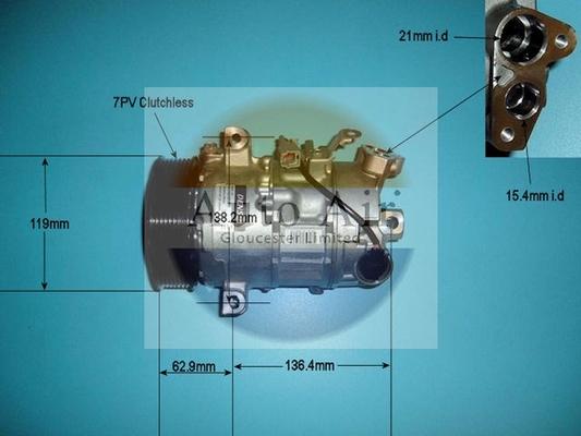 Auto Air Gloucester 14-1271 - Compressor, air conditioning autospares.lv