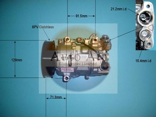 Auto Air Gloucester 14-1272 - Compressor, air conditioning autospares.lv