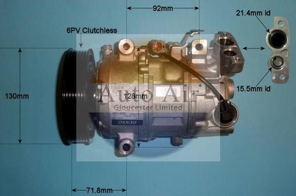 Auto Air Gloucester 14-1272 - Compressor, air conditioning autospares.lv