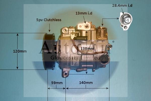 Auto Air Gloucester 141764 - Compressor, air conditioning autospares.lv