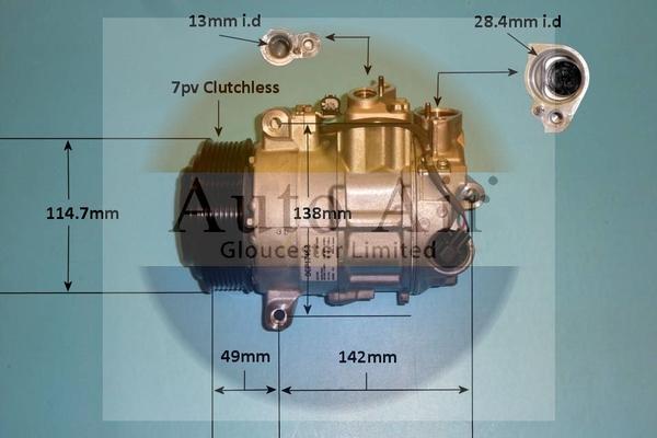 Auto Air Gloucester 14-1763 - Compressor, air conditioning autospares.lv