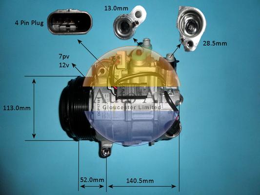 Auto Air Gloucester 14-1772 - Compressor, air conditioning autospares.lv