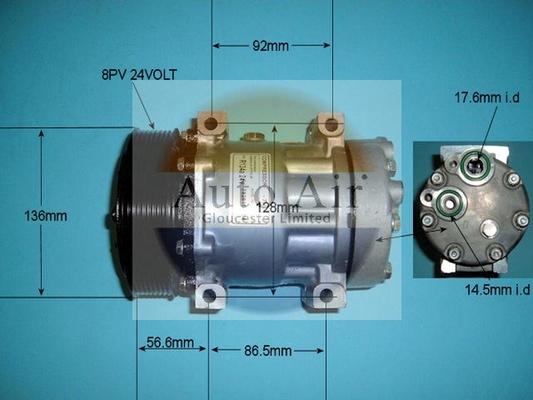 Auto Air Gloucester 14-8044P - Compressor, air conditioning autospares.lv